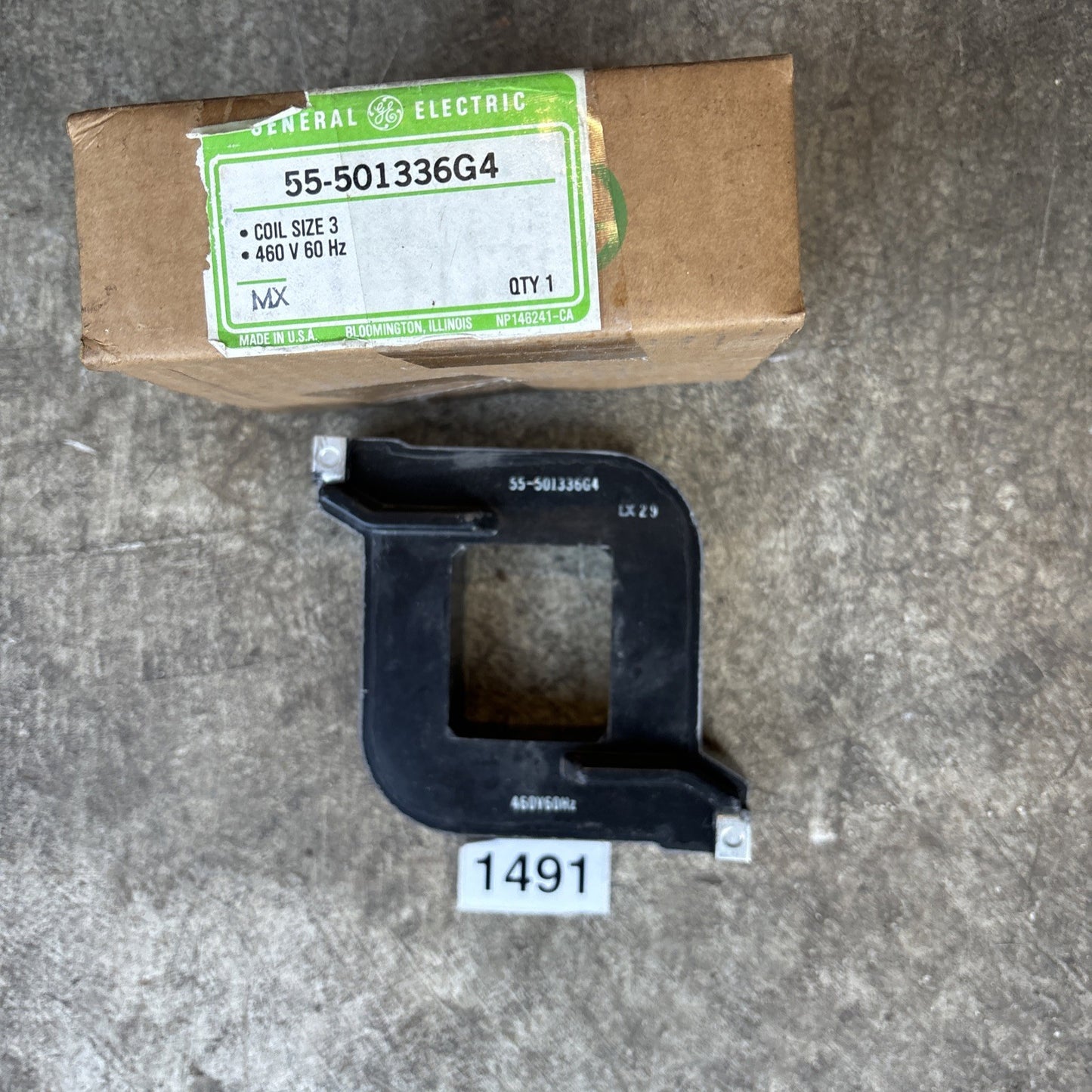 General Electric GE 55 501336G4 Coil 440 Volt ECS GOOD0