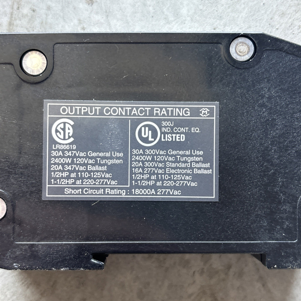 Panasonic WR6161K 84 20A HID Relay Single Pole Panel Use Lot of 55