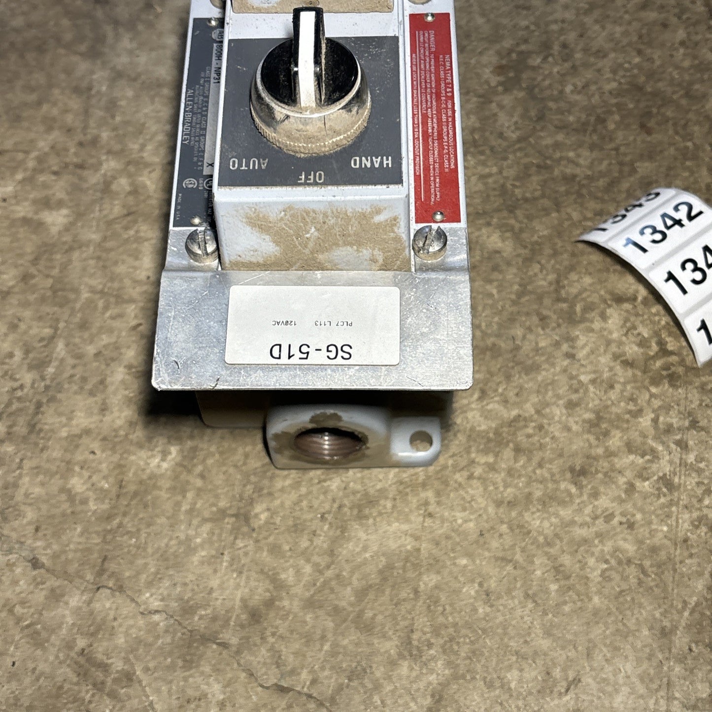 AllenBradley Cat 800H NP31, Bulletin 80, 800h DPH22AAXX57 Control Switch Station3