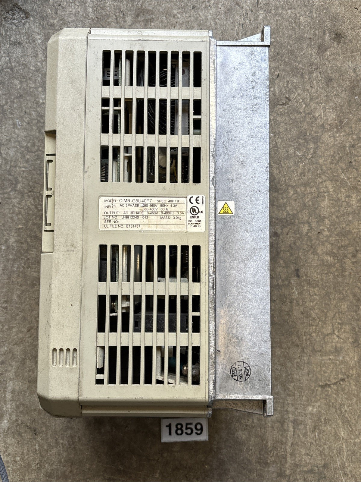 IDM Controls CIMR G5U40P7 G5 Series AC Vector Drive5