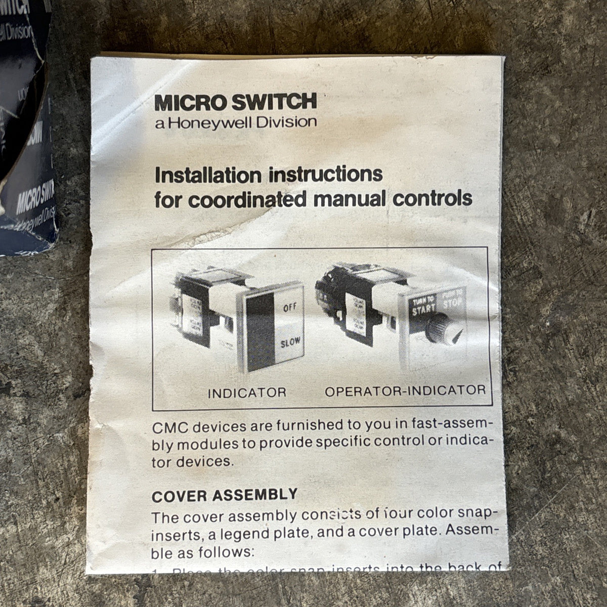 Micro Switch 909AAA03 switch selector (New)5