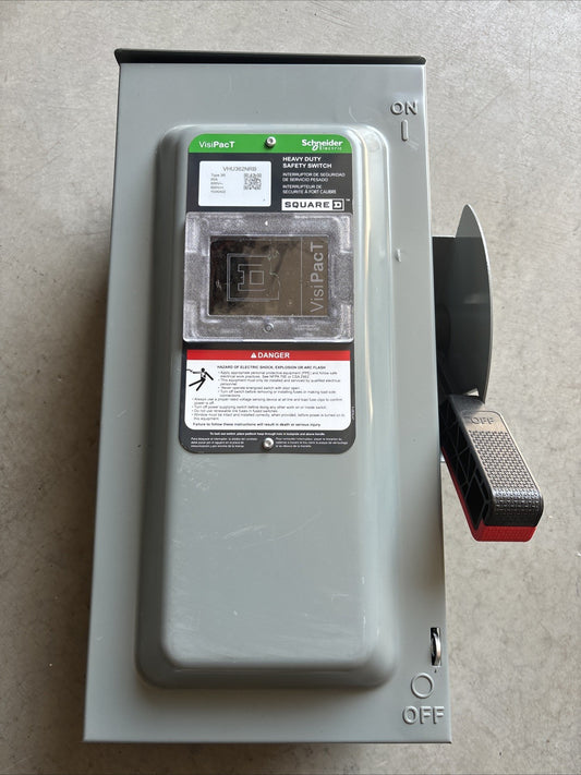 New No Box Square D VHU362NRB Heavy Duty, Unfused Safety Switch Viewing Window0