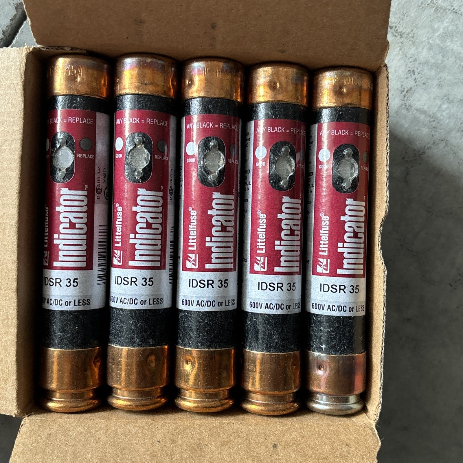 New Case of 10 Littelfuse IDSR 35 Class RK5  Fuses 35A 600V2