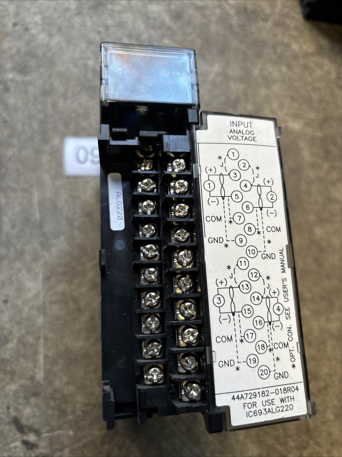 GE Fanuc IC693ALG220C Analog Input Module2