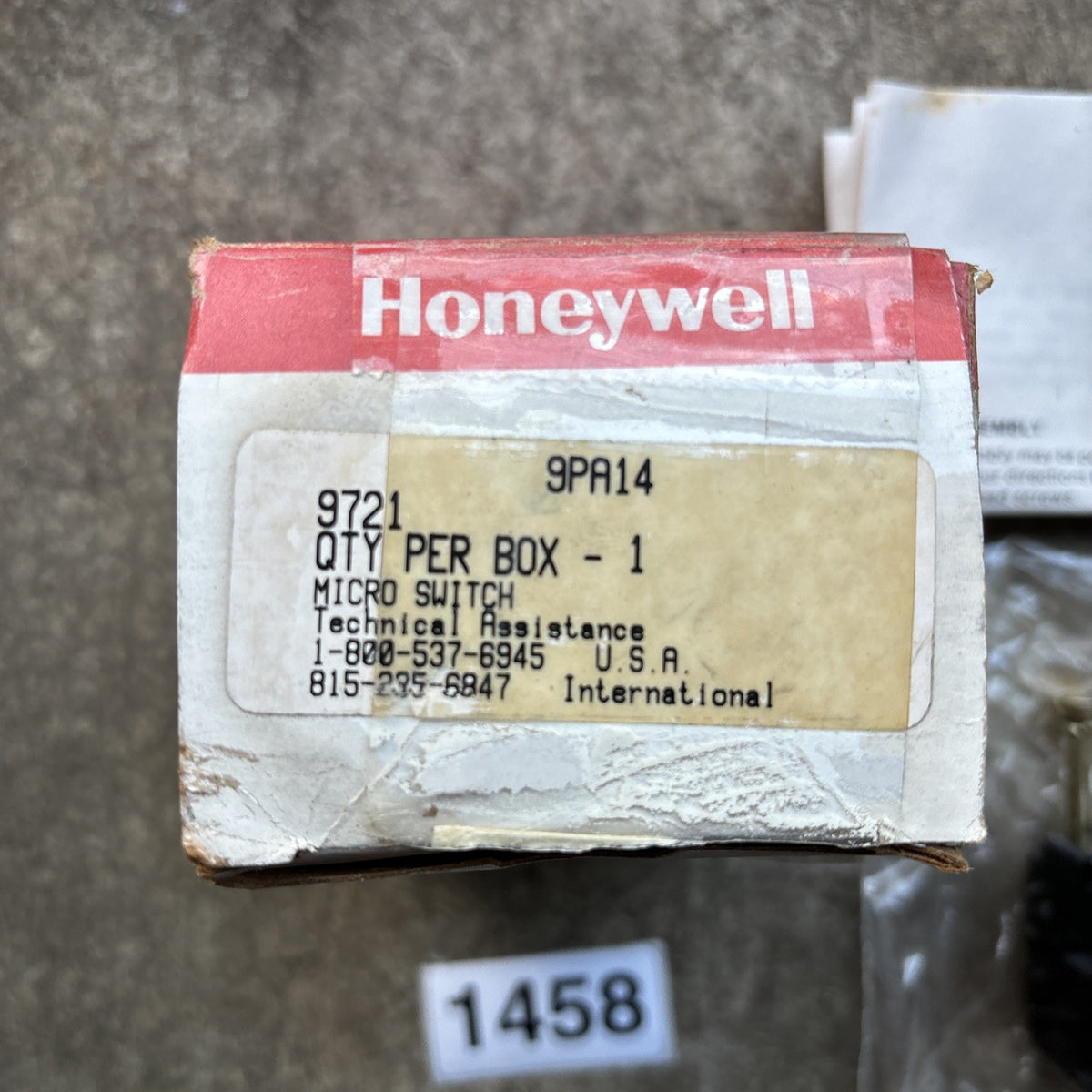 NEW IN BOX HONEYWELL 9PA14 MICROSWITCH MICRO LIMIT SWITCH HEAD1