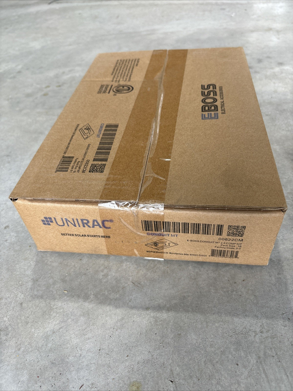 UNIRAC 00822CM E Boss Conduit MT 2.0 Comp Kit, Pack of 100