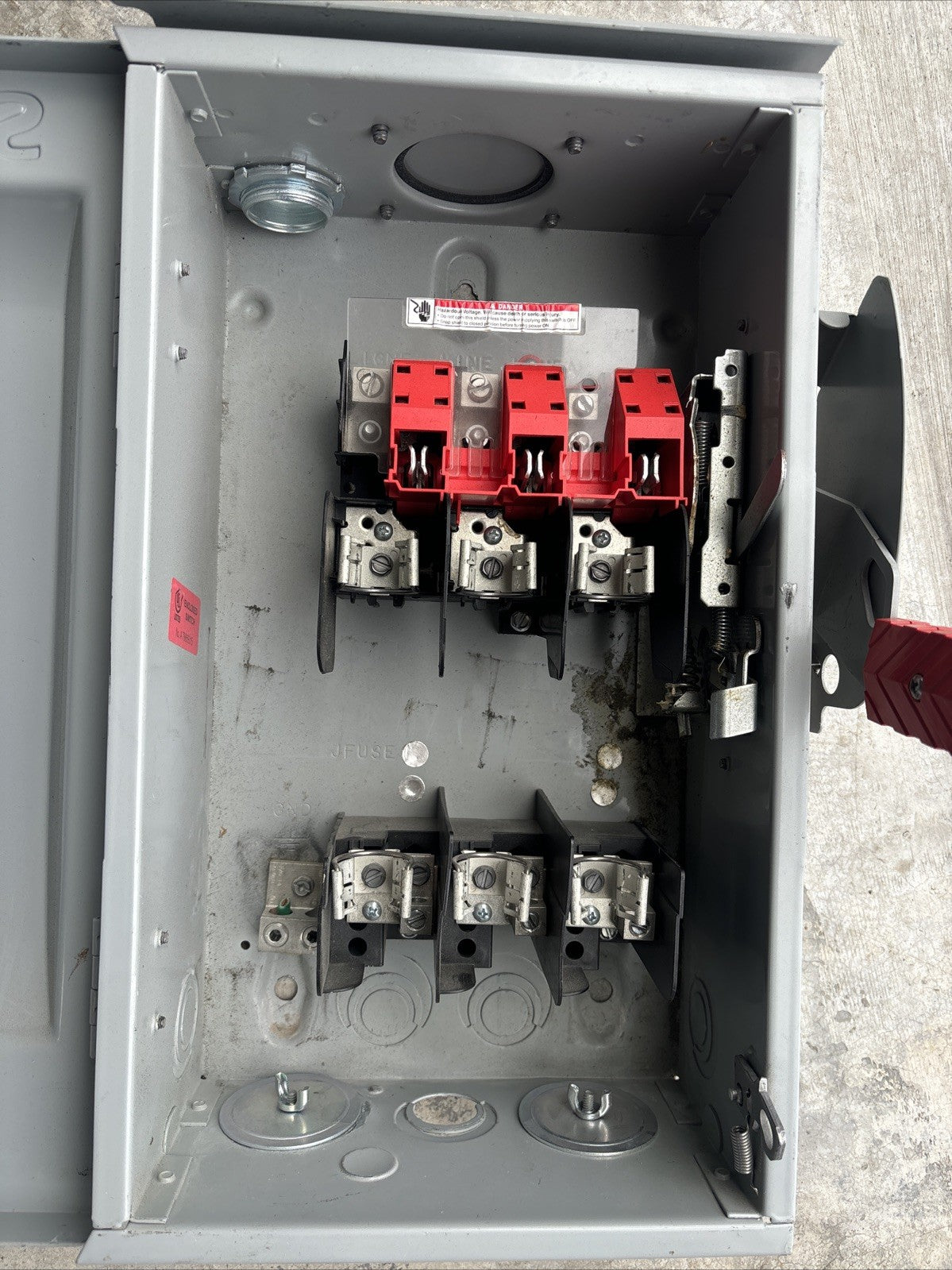 Siemens Fusible 3R Safety Switch/Disconnect HF362R 60A 600V 3P Used2