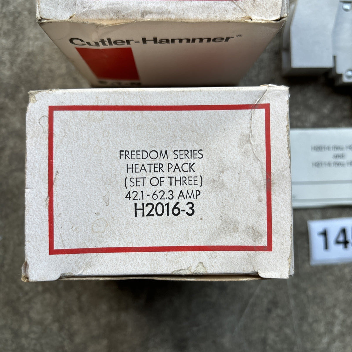NEW Lot Of 6 CUTLER HAMMER PACK OF 3 H2016 3 OVERLOAD HEATER1