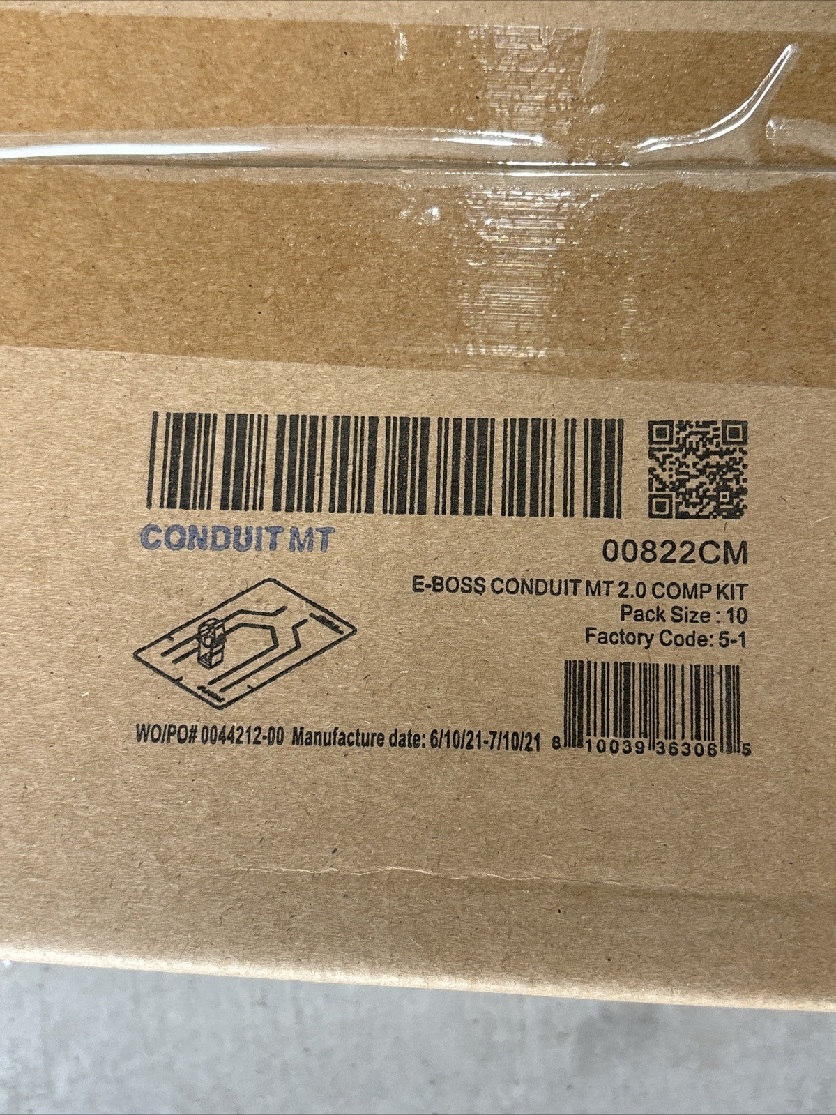 UNIRAC 00822CM E Boss Conduit MT 2.0 Comp Kit, Pack of 101