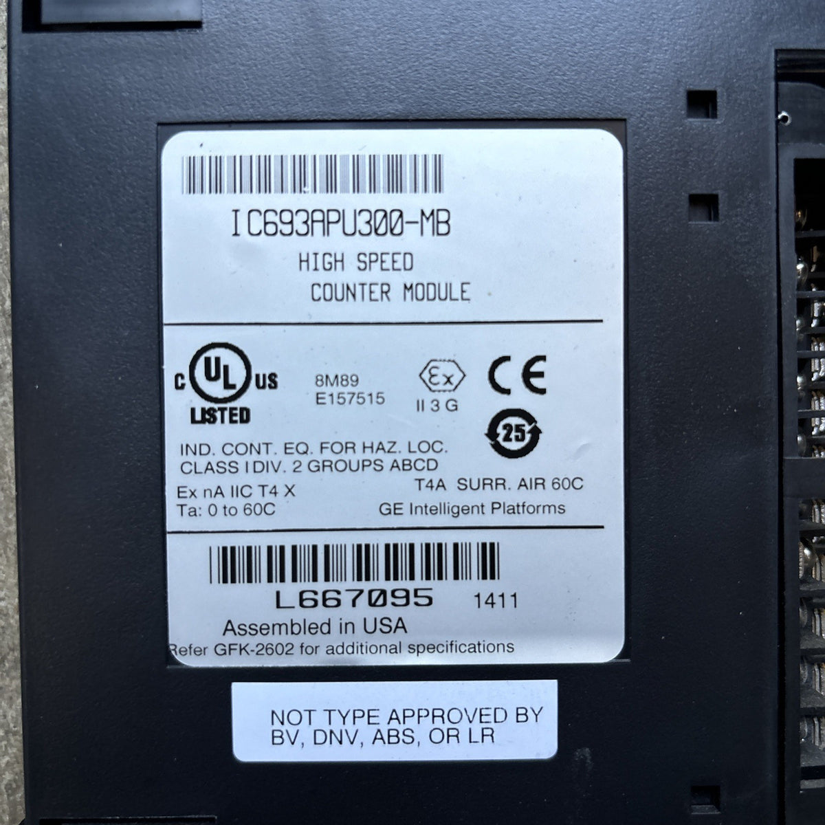 GE FANUC IC693APU300 MB / IC693APU3001