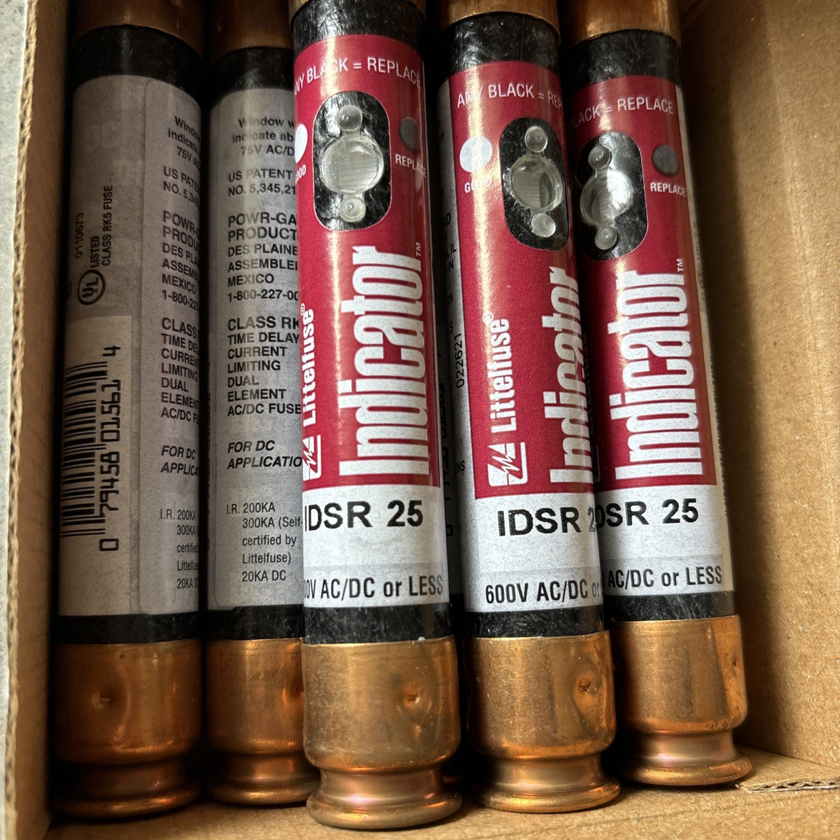 Lot Of 8 New Littelfuse IDSR25 IDSR 25 25Amp (25A) IDSR 600V Time Delay Fuse3