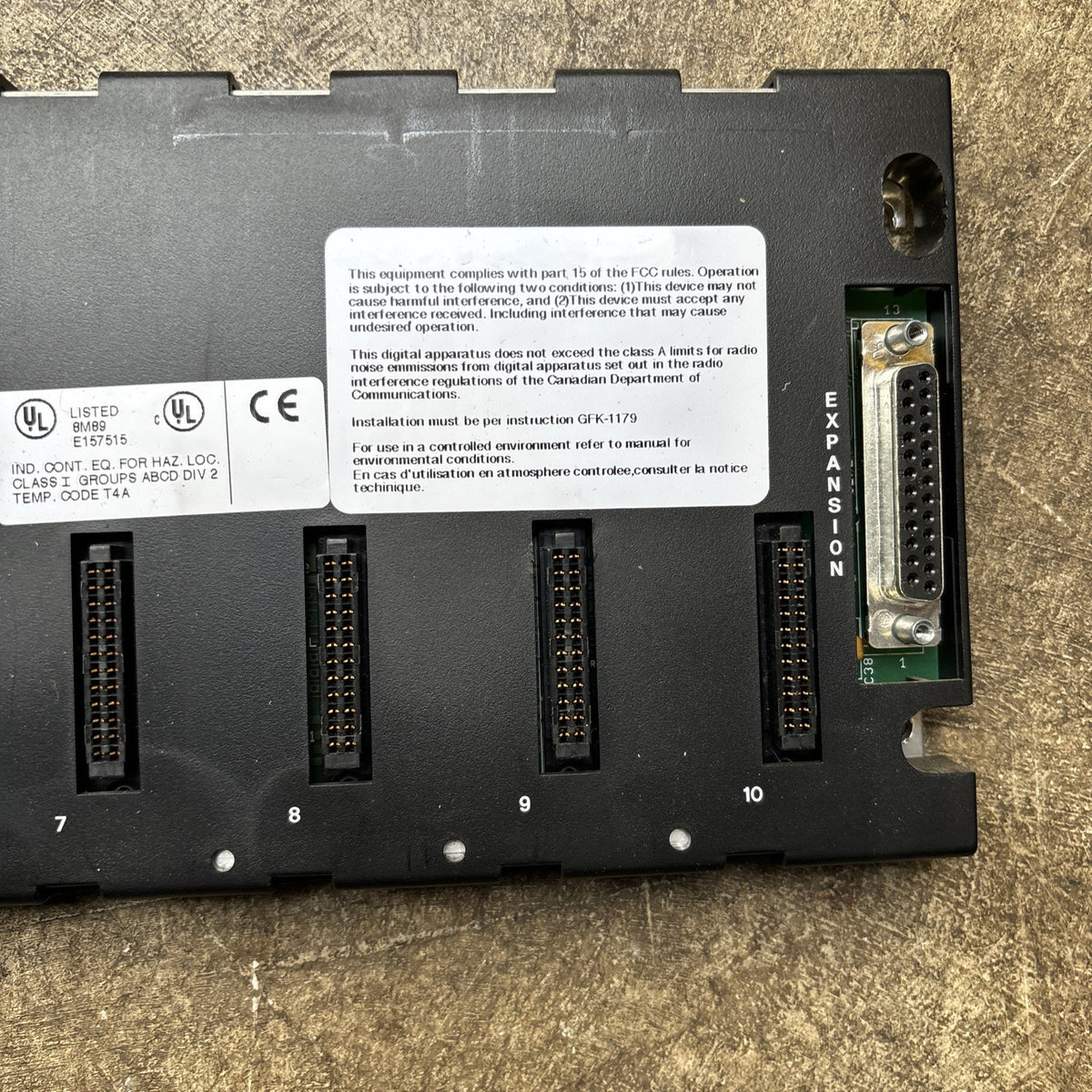 GE Fanuc IC693CHS393F PLC Rack1