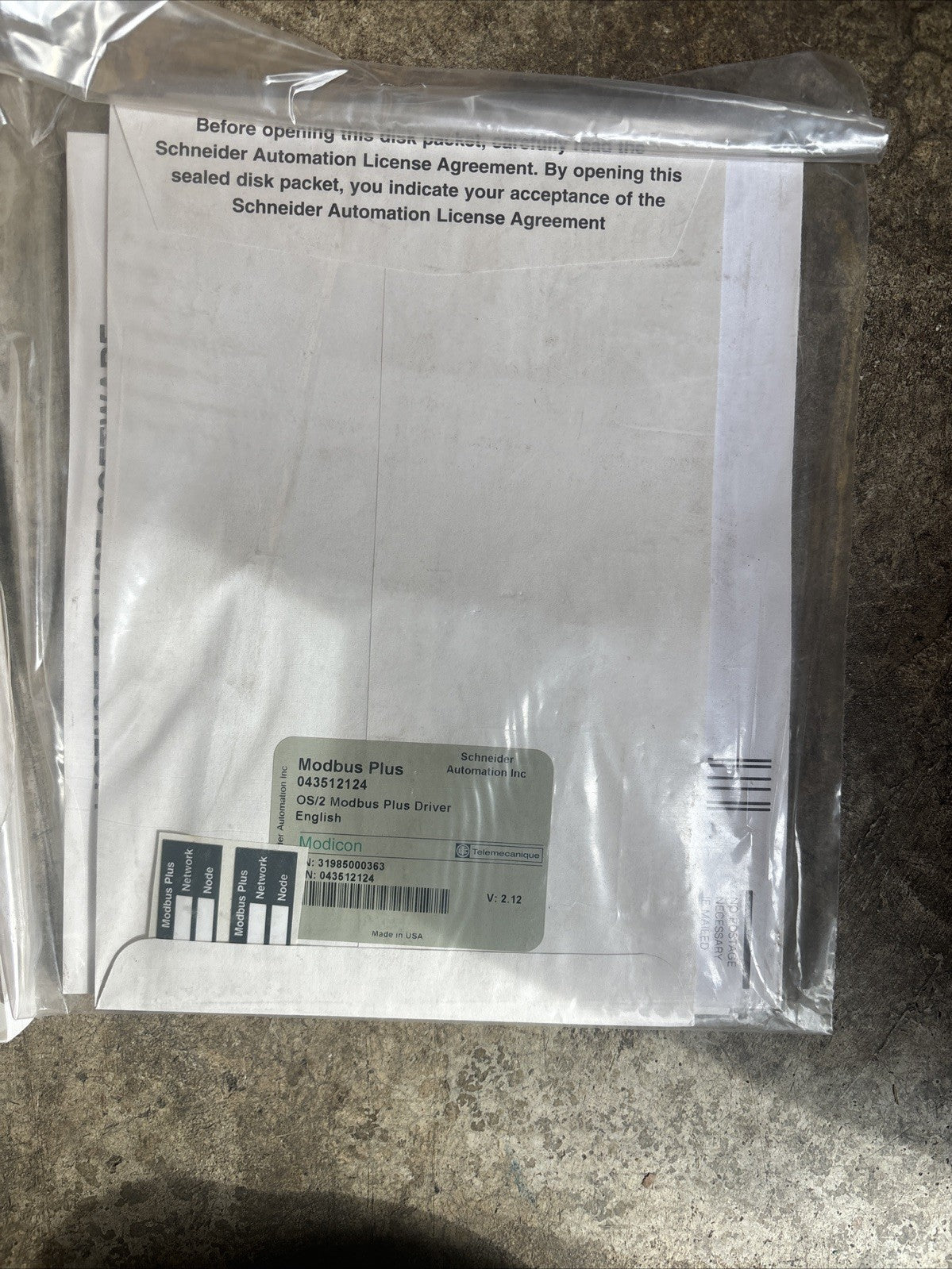 Schneider Electric Modicon S954 000 Rev A2 ModBus Plus AM SA85 0005
