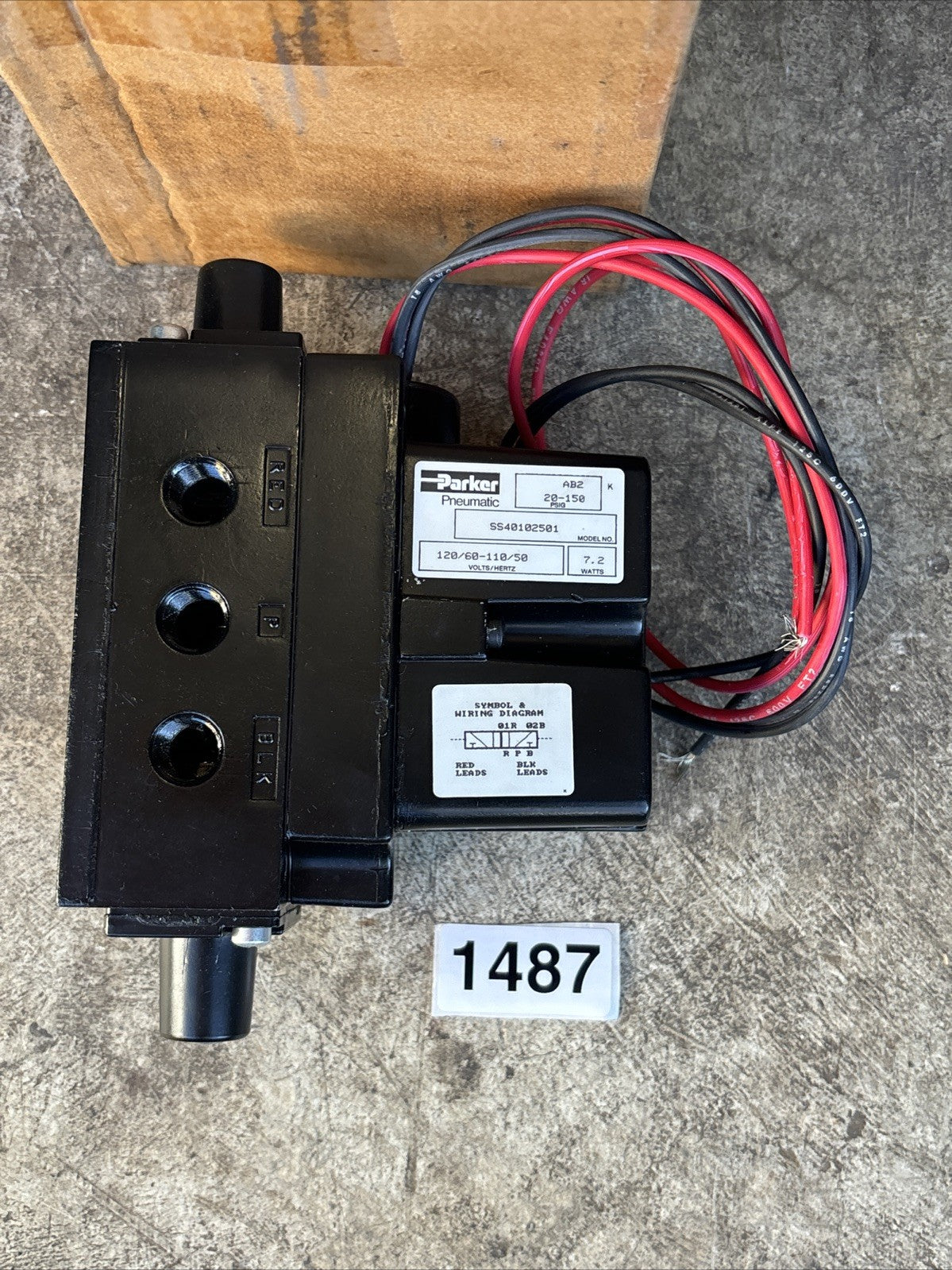NEW PARKER SS40102501 PNEUMATIC SOLENOID VALVE 120VAC 150PSI NEW2
