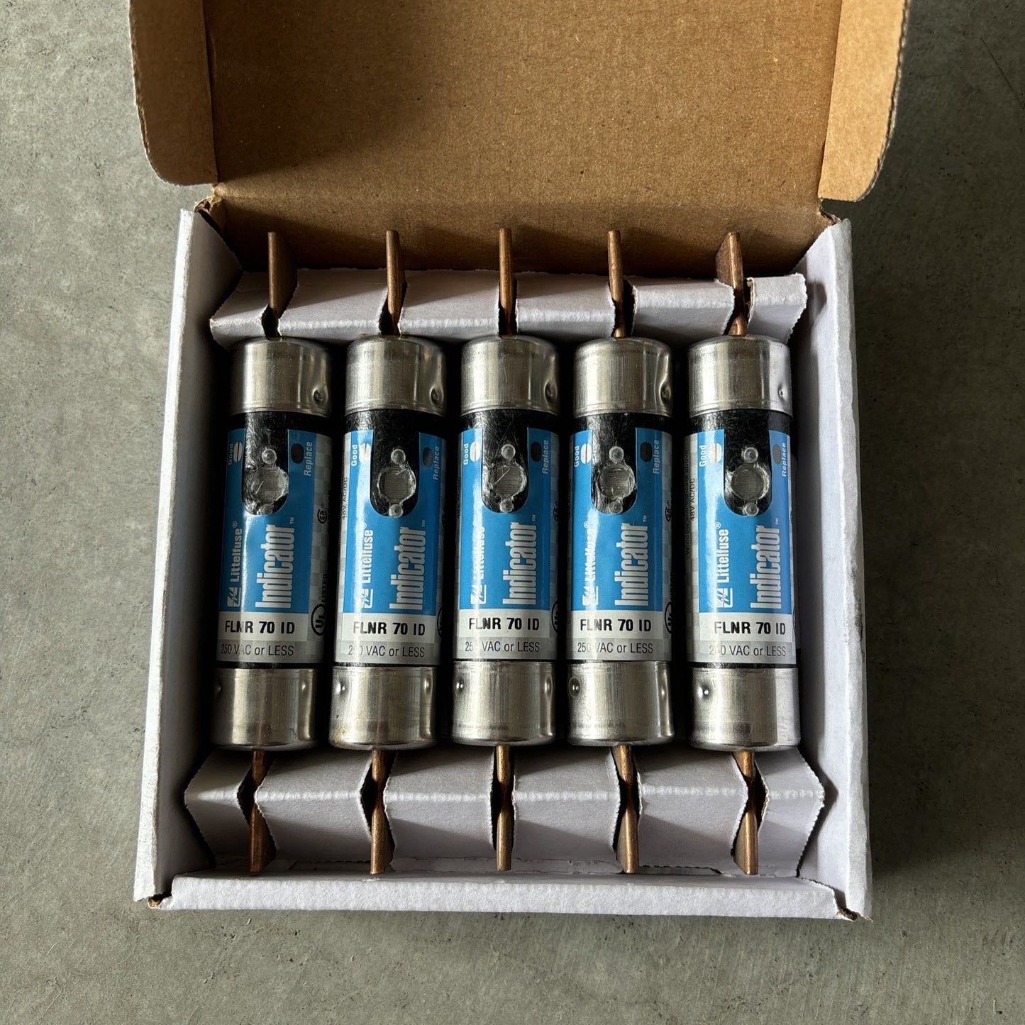 Littlefuse FLNR70ID 70 Amp 250Vac Time Delay Fuse New Case Of 52