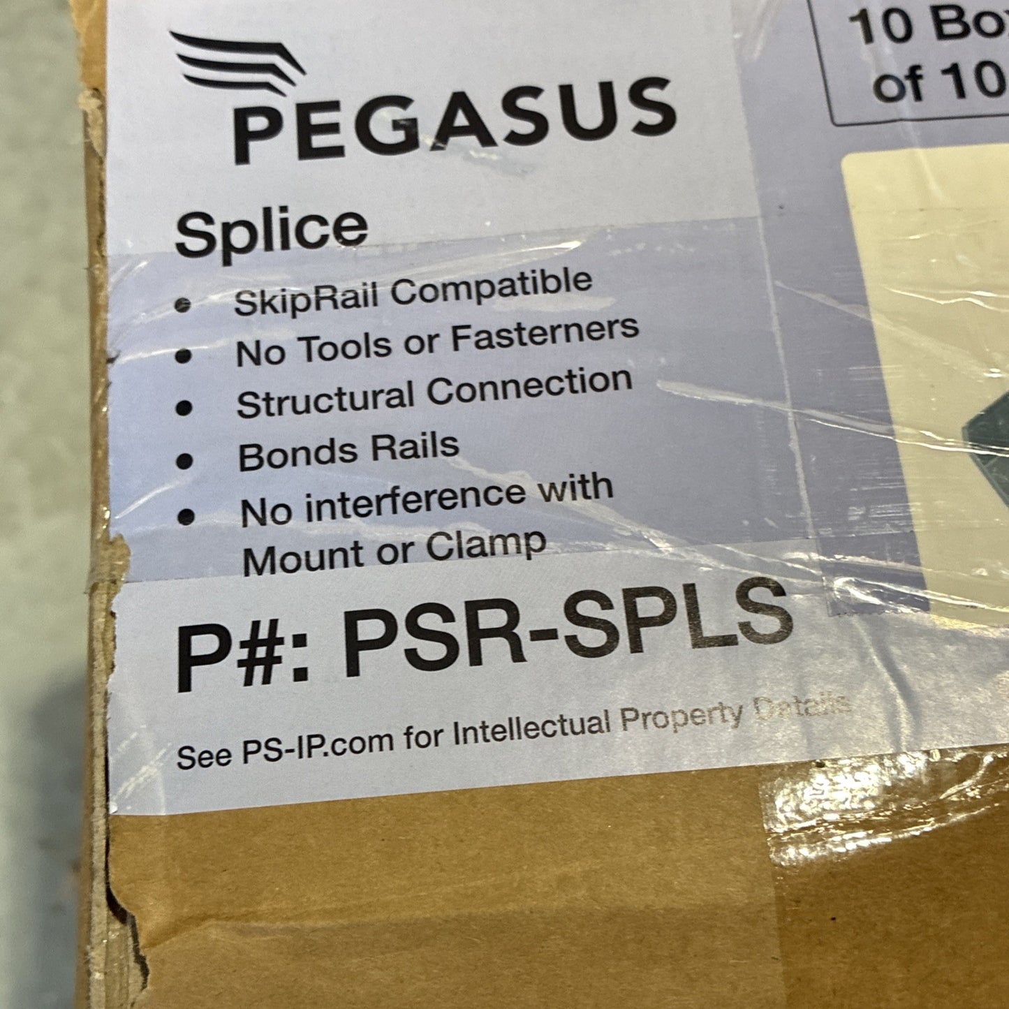 100 Pack Genuine Pegasus PSR SPLS Rail Bonded Structural Splice1