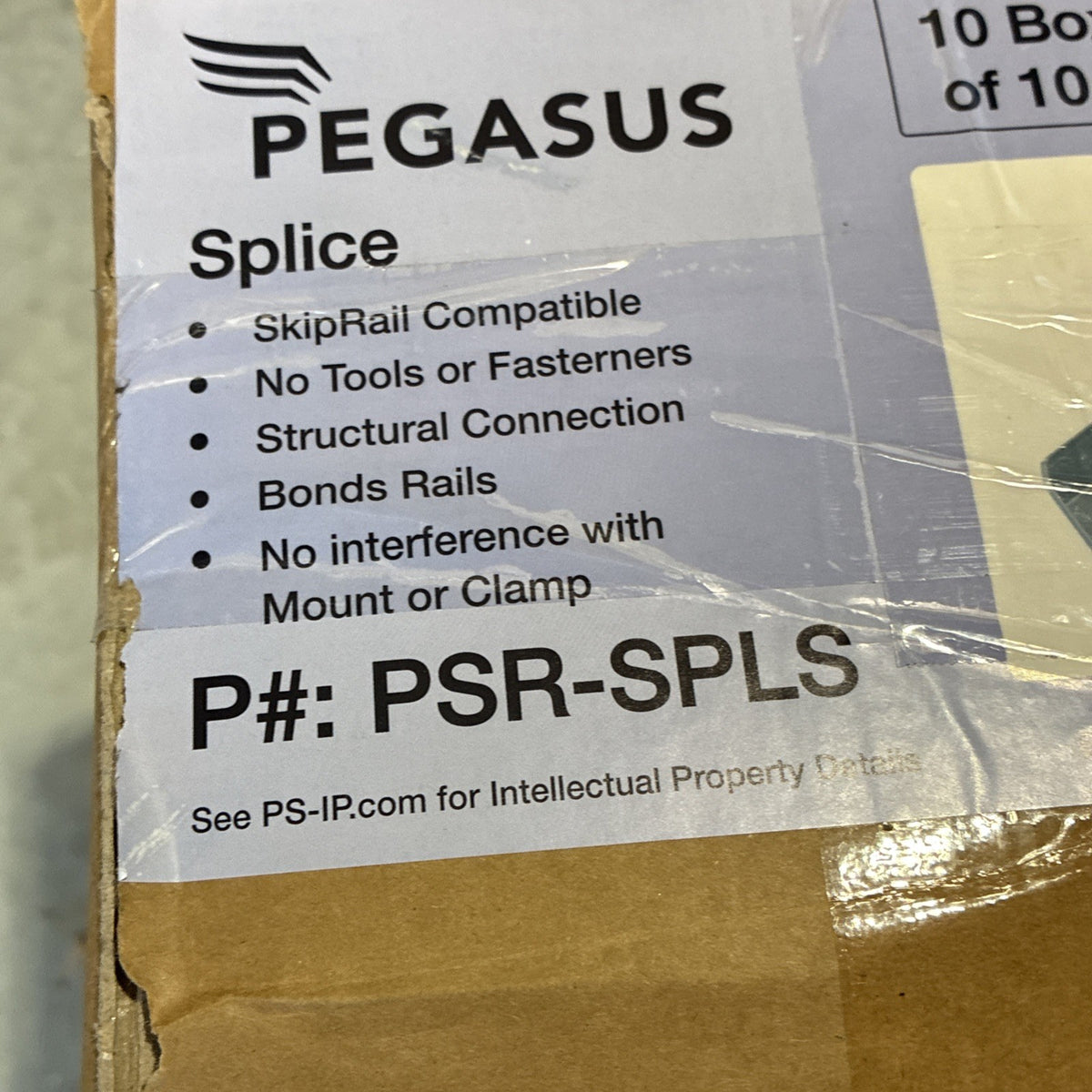 100 Pack Genuine Pegasus PSR SPLS Rail Bonded Structural Splice1