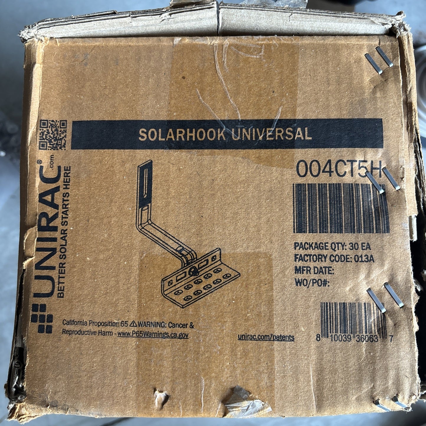 New UNIRAC 004CT5H Pro Series SOLARHOOKS 30 count0