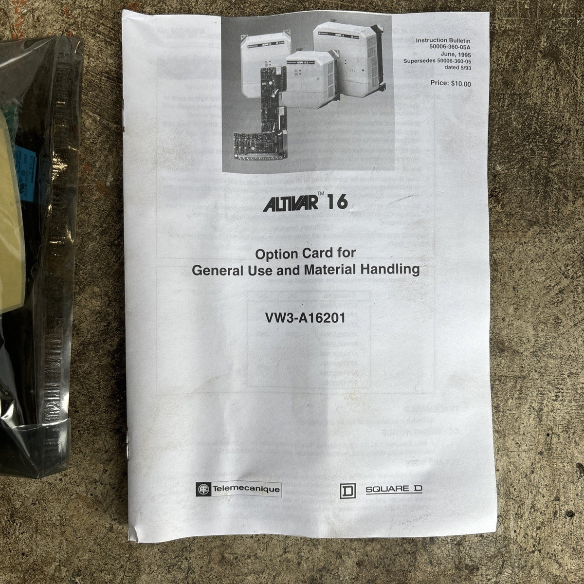 New Square D Telemecanique VW3A16201U Option Card Mat Handling SQD SquareD3