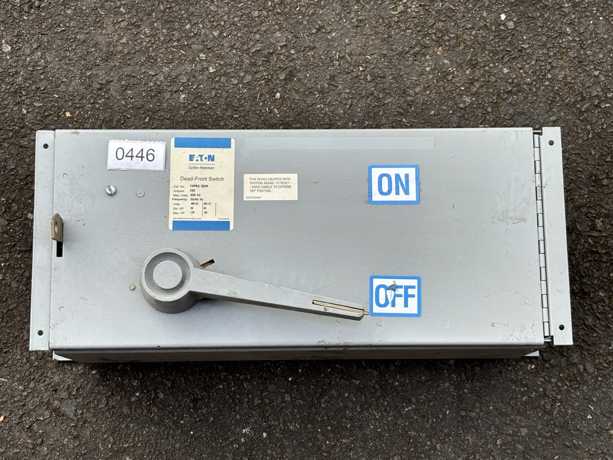 Eaton FDPBS364R Dead Front Switch 200 Amp 600 Vac0