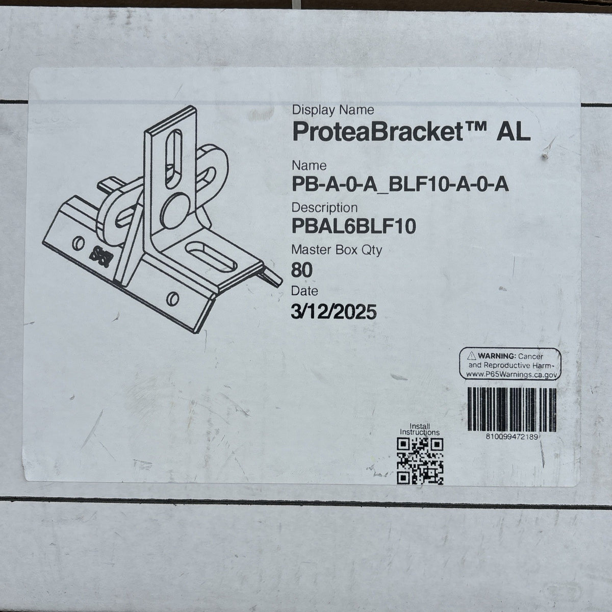 80 ProteaBracket PB-A-0-A_BLF10-A-0-A Solar Panel Mounting Bracket0
