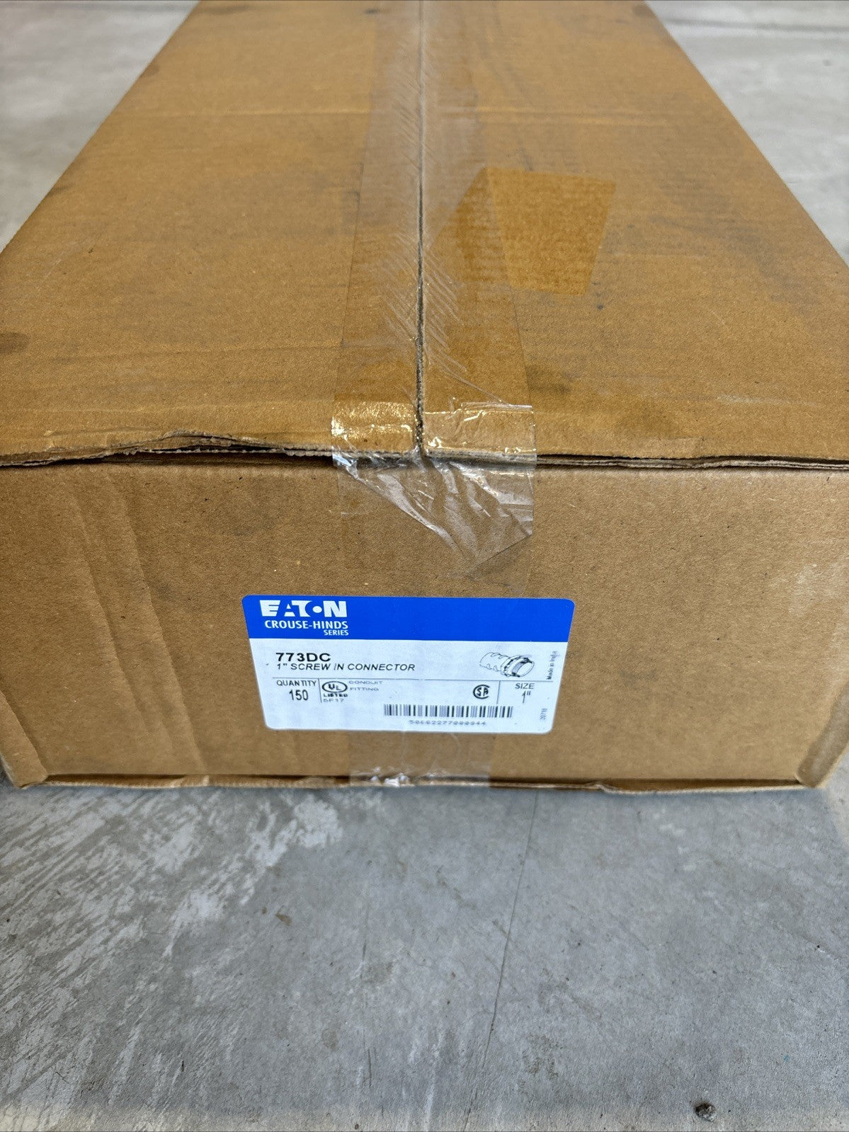 (QTY 150) Eaton Crouse Hinds 773DC 1” Screw In Straight Connector for FMC0