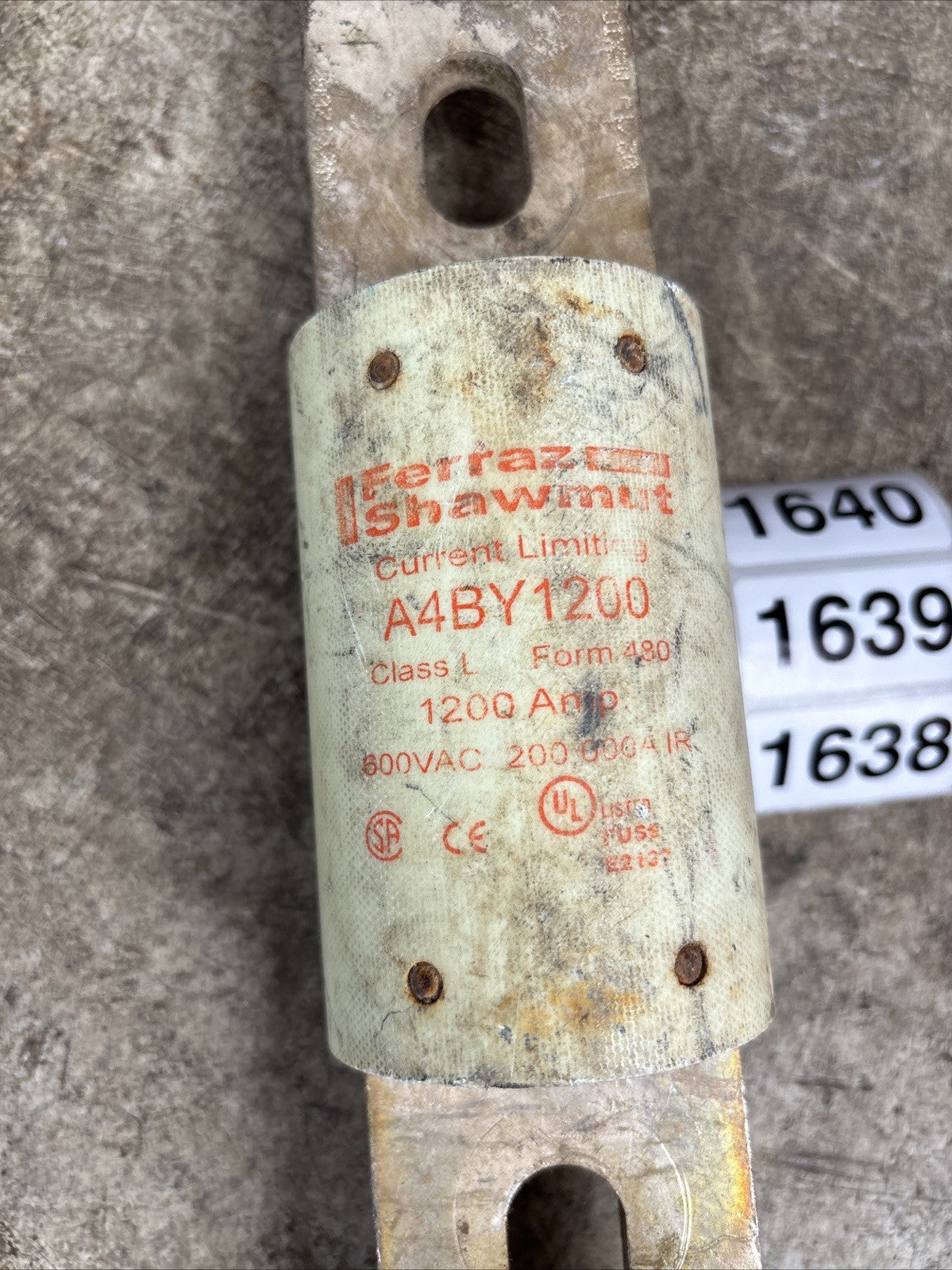 Nice Ferraz Shawmut A4BY1200 Fuse Class L  KRP C 1200 600 Volts1