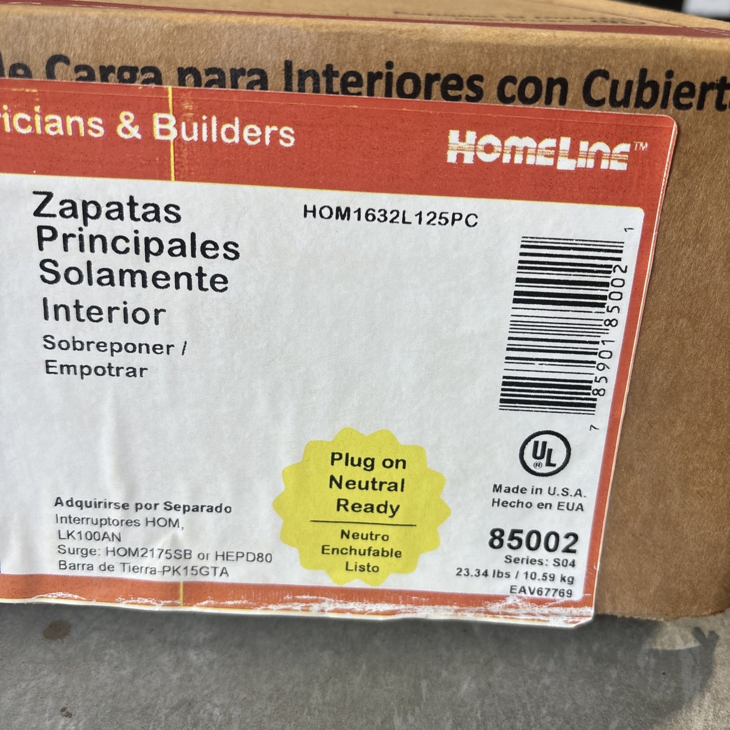   NEW   Square D HOM1632L125PC 125 Amp Load Center 16 Space 32 Circuit Indoor1