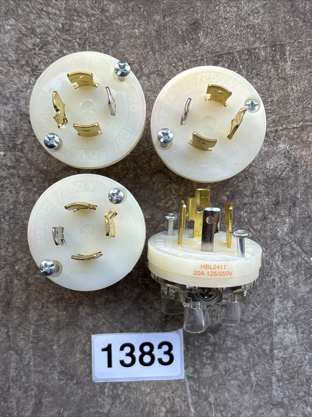 Hubbell HBL2411 Twist Lock Plug 3P/4W 125/250V NEMA L14 20P Lot Of 40