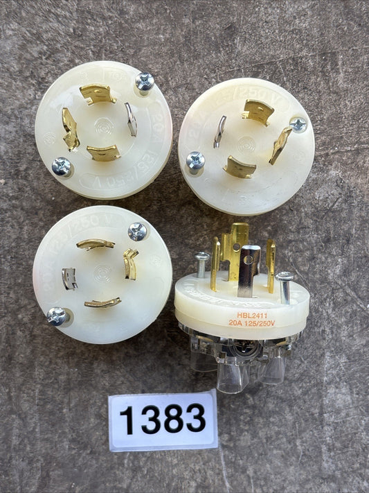Hubbell HBL2411 Twist Lock Plug 3P/4W 125/250V NEMA L14 20P Lot Of 40