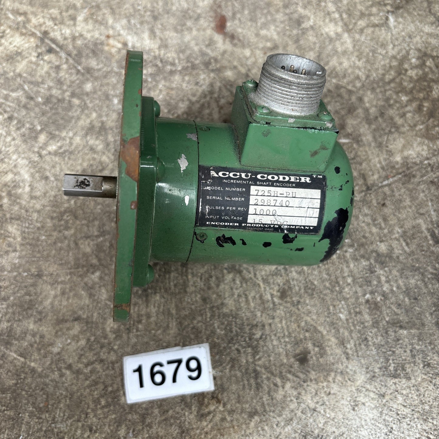Accu Coder 725H PU Encoder 2000 Pulse/Rev 5VDC0