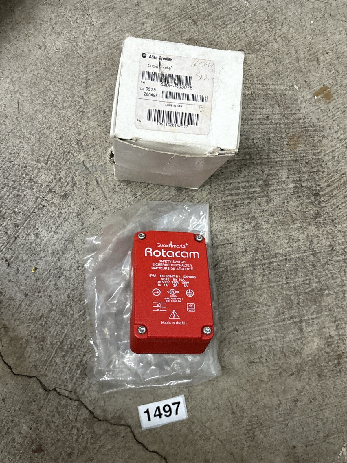 Allen Bradley IP66 EN 60947 5 1 EN1088 Safety Limit Switch USIP0