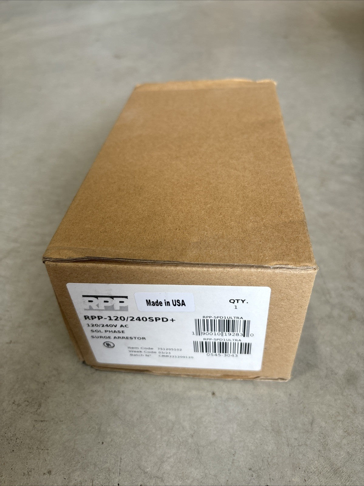 RPP RPP-120/240SPD+ Surge Protective Device SPD Type 1 120/240V Panel Mount NEW0