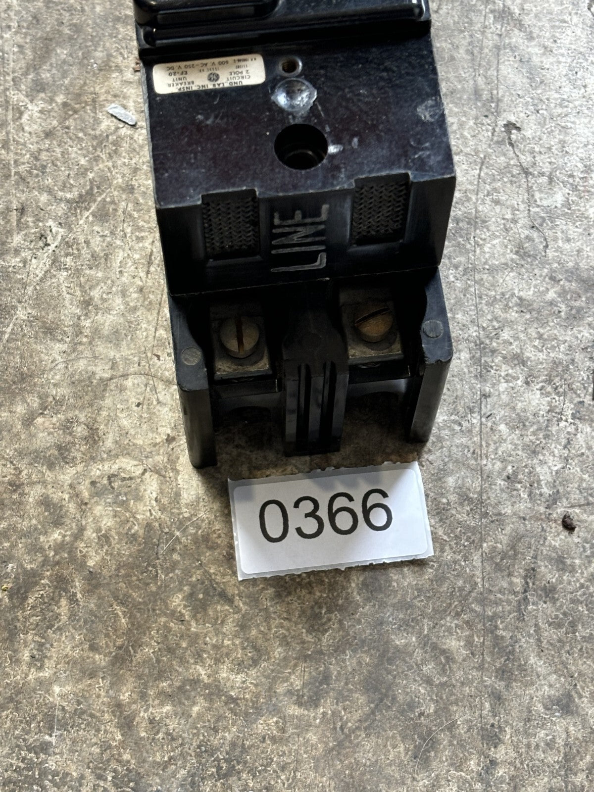 General Electric TF126040 Circuit Breaker 40 Amp 2 Pole 600 Vac3