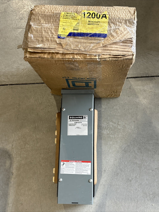 Square D  EZM1EXT6 1200 Amp EZ METER PAK Bussed Extension New In Box0