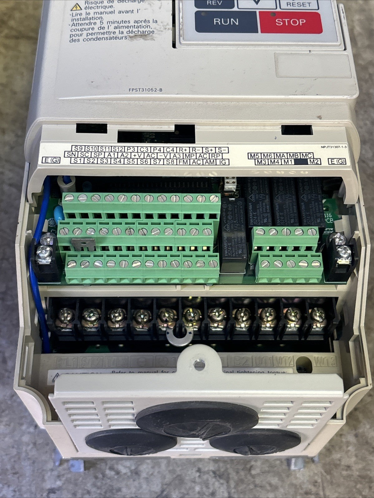 YASKAWA 1 HP G7 VARISPEED VFD DRIVE CIMR G7U40P74