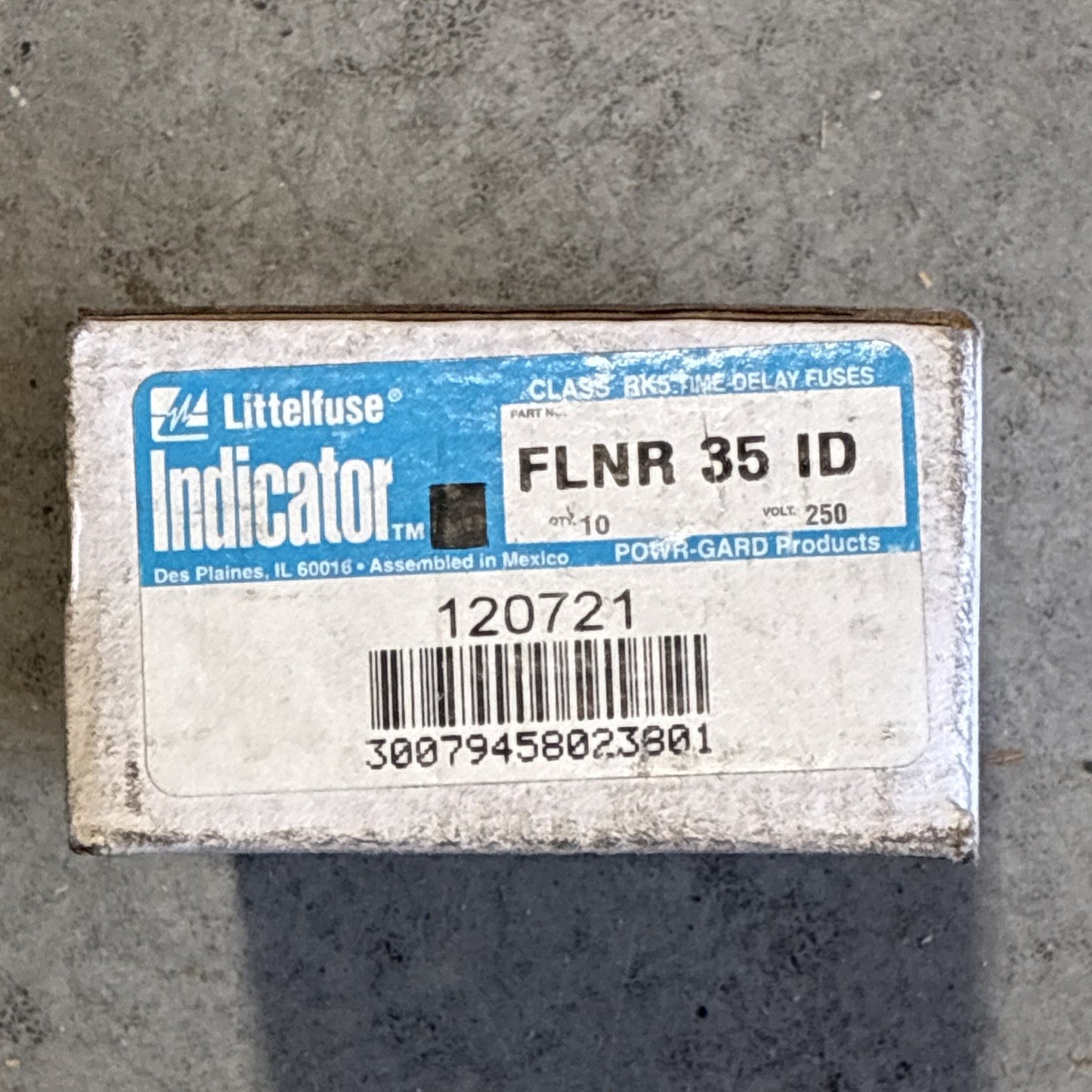 Lot of 5 LITTLEFUSE INDICATOR FUSE FLNR 35 ID0