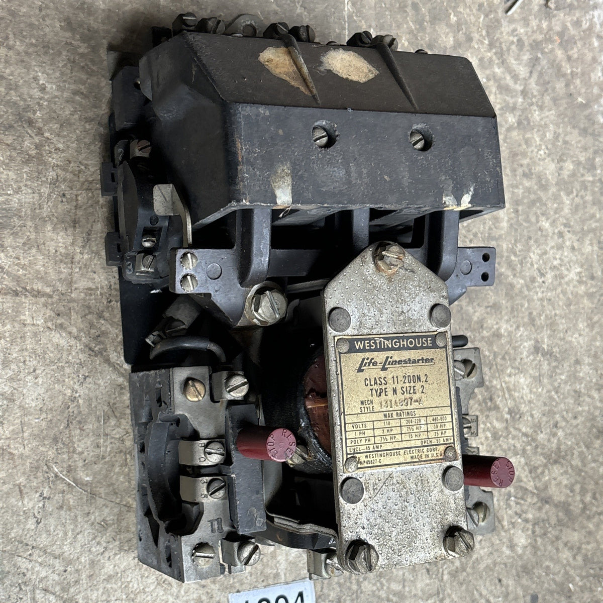 Westinghouse 11 200N.2 Starter Type N Size 2 600V 50A4