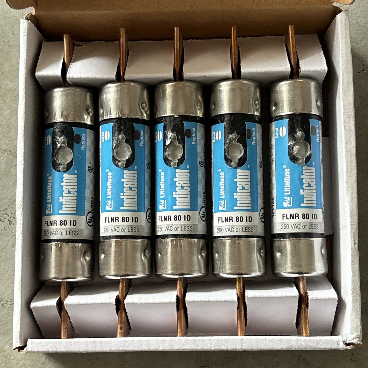 Littlefuse FLNR80ID Indicator 80 Amp 250V Fuse New Case Of 52