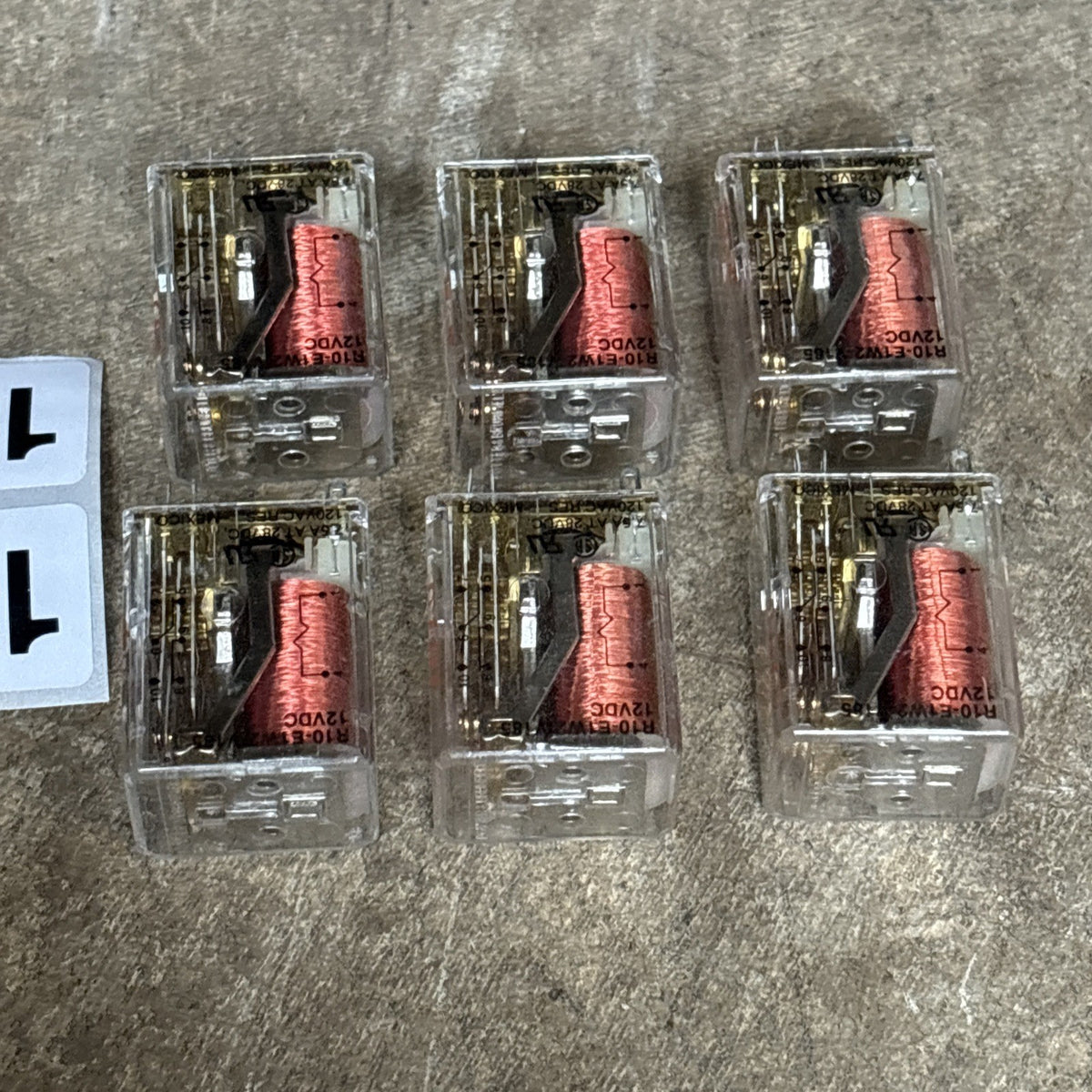 AMF POTTER & BRUMFIELD R10 E1 W2 V185 POWER RELAY 120VAC 12VDC 7.5A (LOT OF 6)4