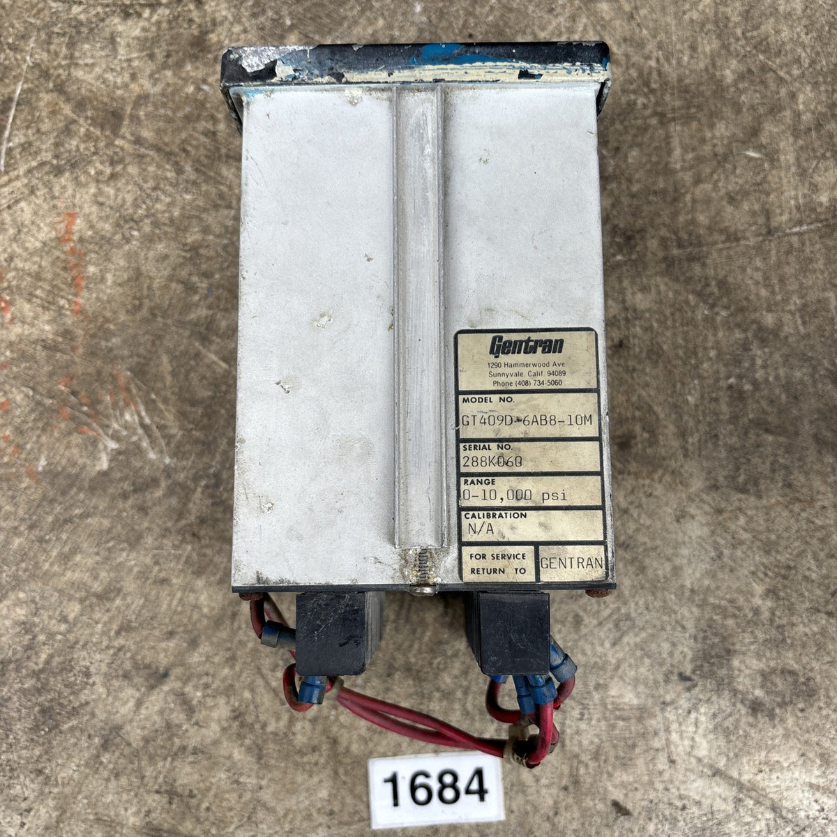 Gentran GT409D 6BA8 10M Digital Pressure Monitor/indicator Gauge2