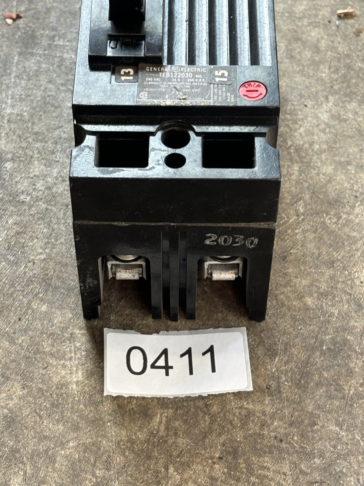 General Electric TEB122030 Circuit Breaker 30 Amp 2 Pole 240 Vac2
