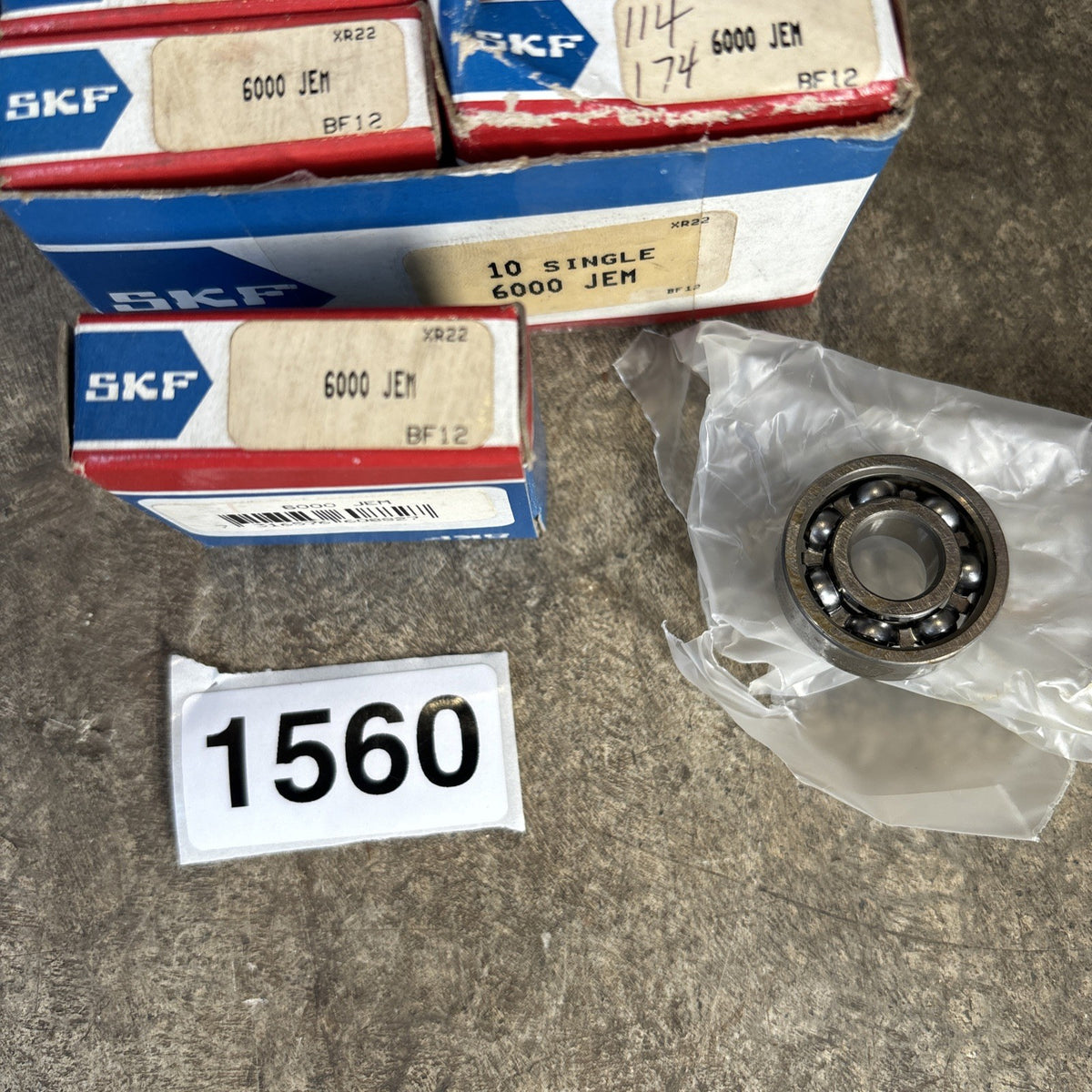 Lot Of 10 NIB SKF 6000 JEM  RADIAL BALL BEARING1
