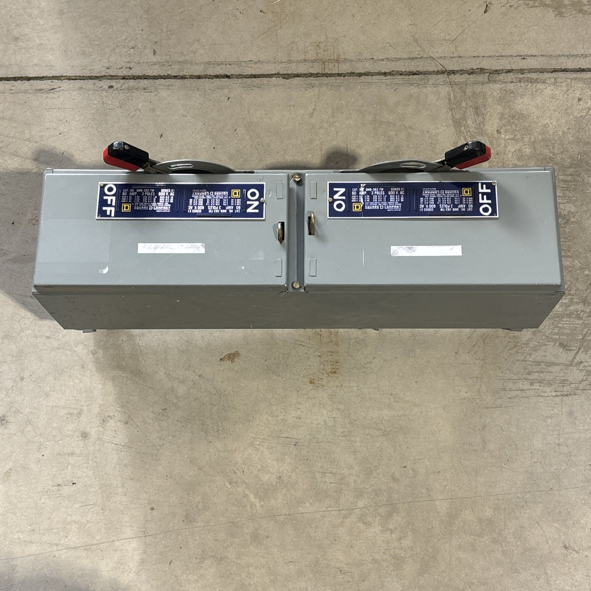 Square D QMB362TW Twin Fuse Switch 60/60A 600V 3‑Pole QMB Panelboard Disconnect0