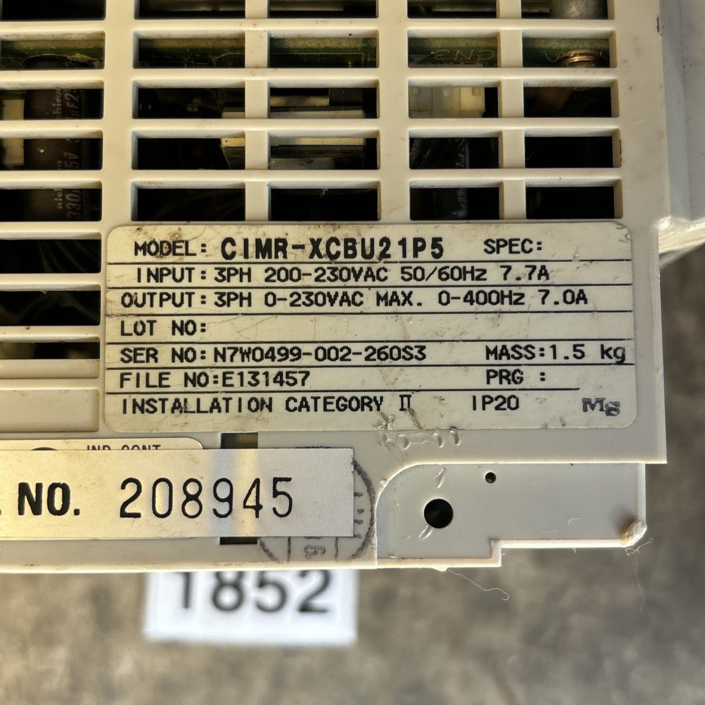 SAFTRONICS CIMR XCBU21P54
