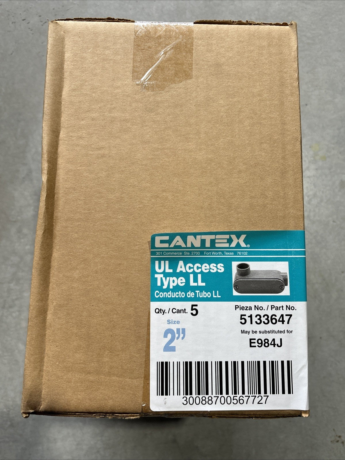 CANTEX 5133647 2IN PVC Conduit Body Case Of 50