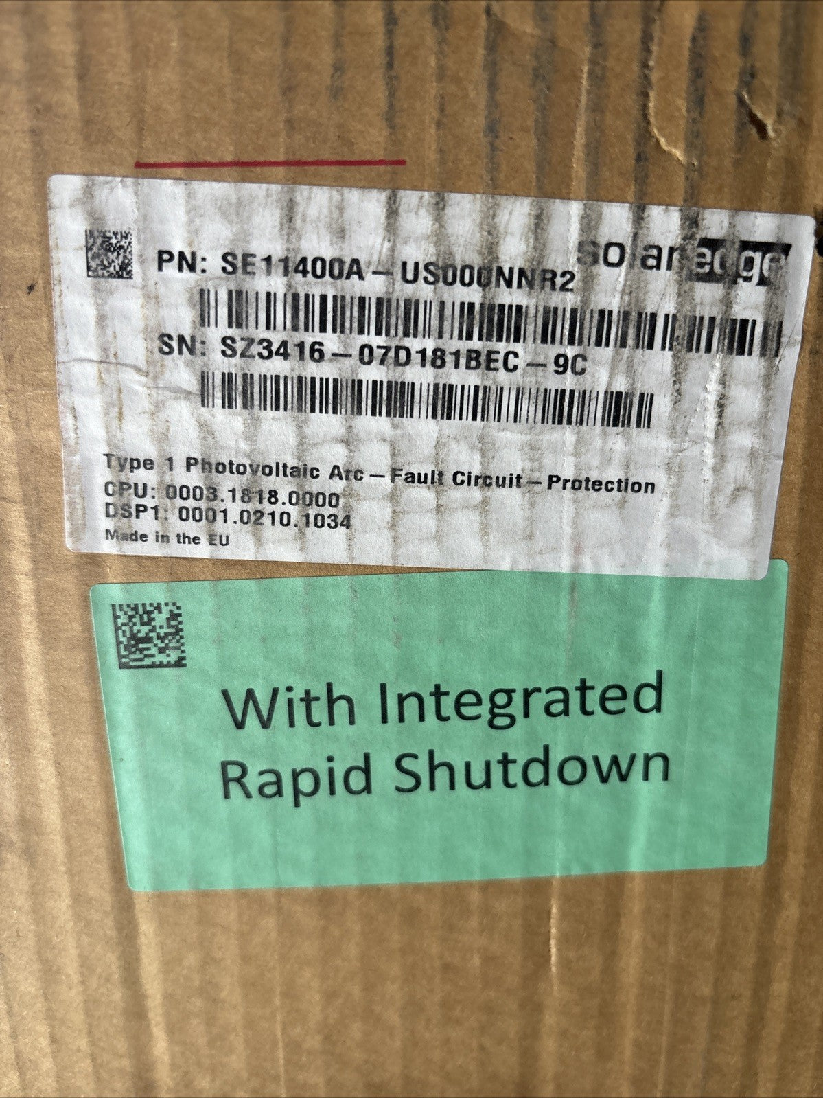 Solaredge String Inverter SE11400A US000NNR2 Type 1 Photovoltaic1