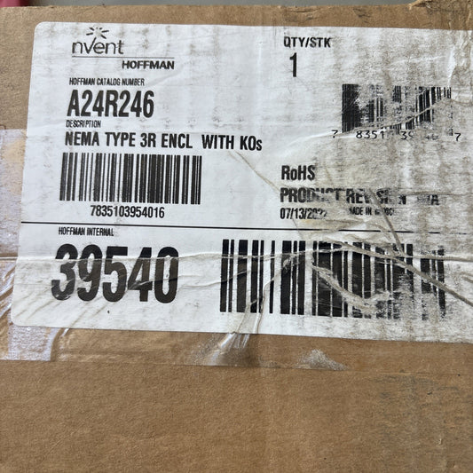 NVENT A24R246 ENCLOSURE 24 x 24 x 6 NEMA Type 3R Enclosure.0