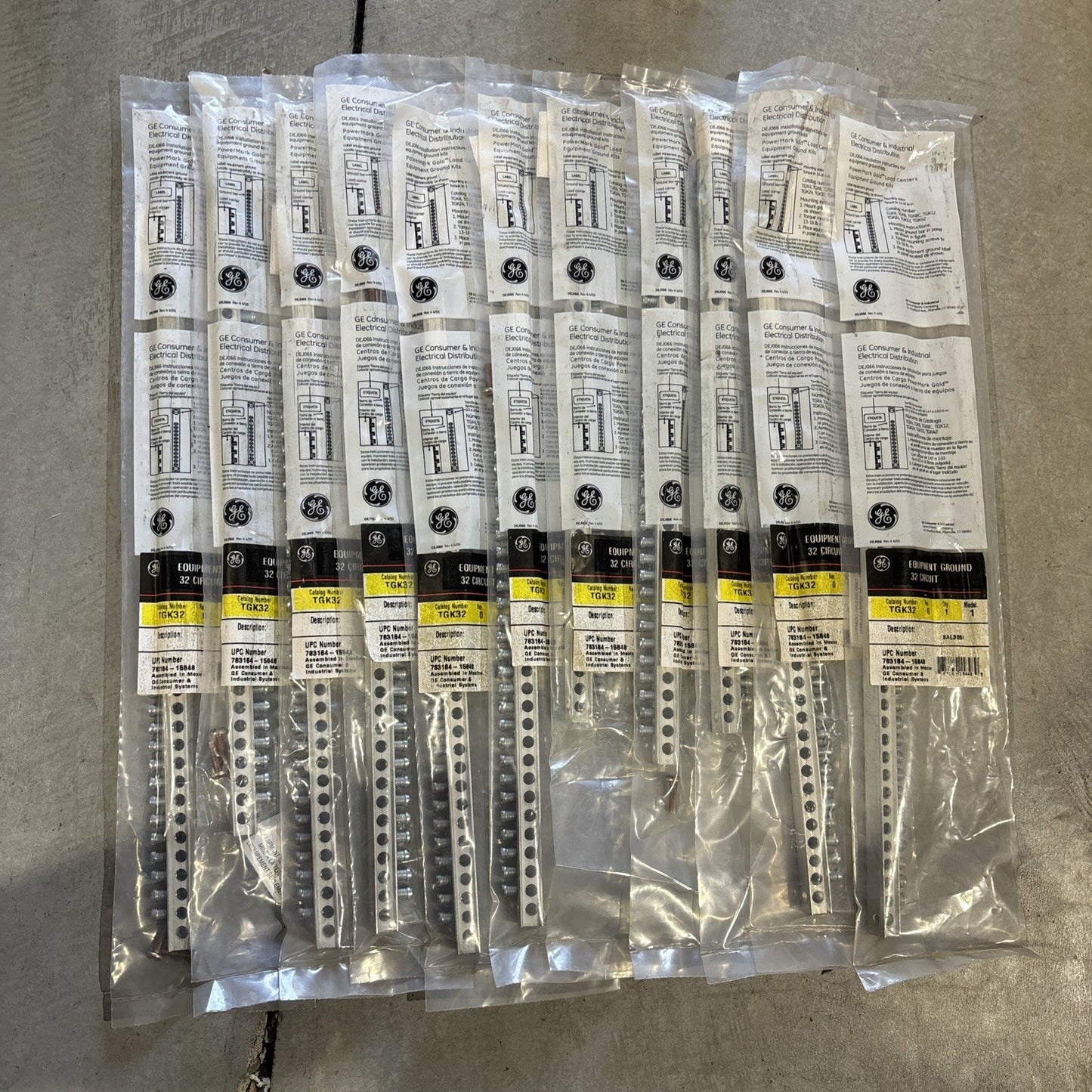 Ge, General Electric TGK32 Equip Ground Kit, 32 circuit, lot of 110