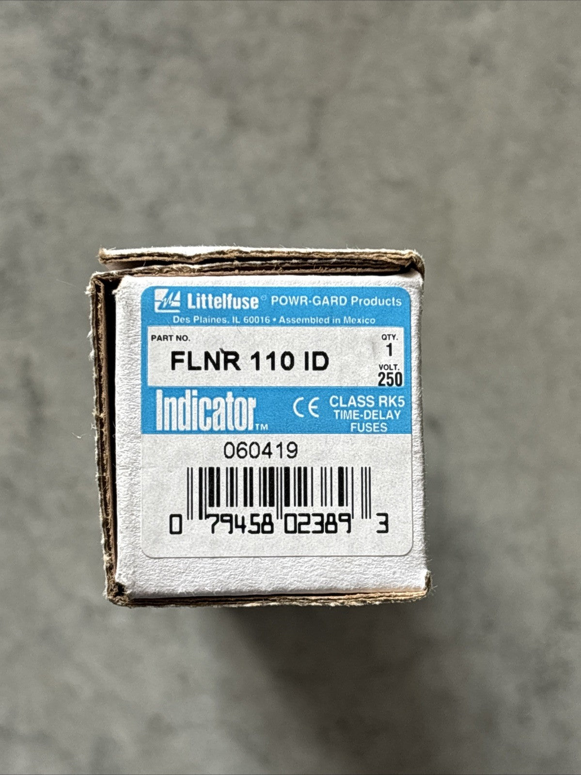 Littelfuse FLNR 110 ID Indicator 110 Amp 250V Class RK5 Time Delay Fuse0